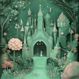 Washink style, Midjourney V6.1: retro fairy-tale illustration