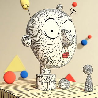 Draperigration style, Midjourney V6.1: abstract 3D render