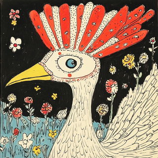 Draperigration style, Midjourney V6.1: traditional folk art