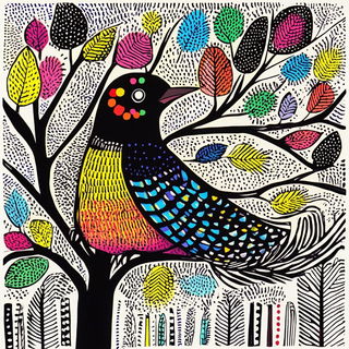 Aperturepeak style, Midjourney V6.1: traditional folk art