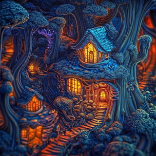 Vatburst Botanics style, Midjourney V6.1: retro fairy-tale illustration
