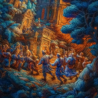 Vatburst Botanics style, Midjourney V6.1: classical 18th-century oil painting
