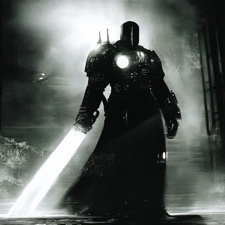 Fableclad style, Midjourney V6.1: concept art character design of retropunk steam knight