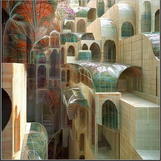 Noctuid Signal style, Midjourney V6.1: megacity with futuristic bioarchitecture