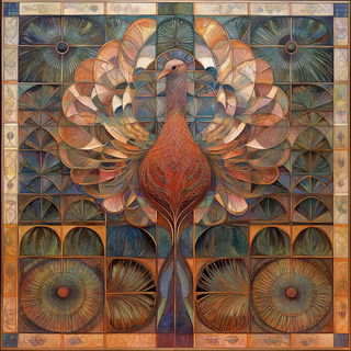 Noctuid Signal style, Midjourney V6.1: traditional folk art