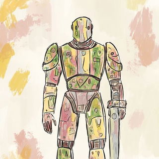 Campyromyth style, Midjourney V6.1: concept art character design of retropunk steam knight