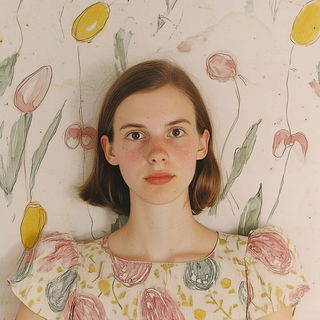 Campyromyth style, Midjourney V6.1: photographic portrait of female protagonist