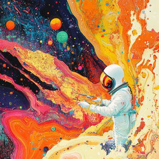 Brushspark style, Midjourney V6.1: editorial illustration for popular scientific magazine cover