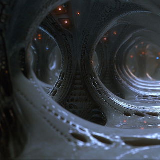 Ricepaper Terracing style, Midjourney V6.1: abstract 3D render