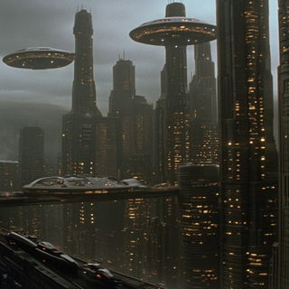 Ricepaper Terracing style, Midjourney V6.1: megacity with futuristic bioarchitecture