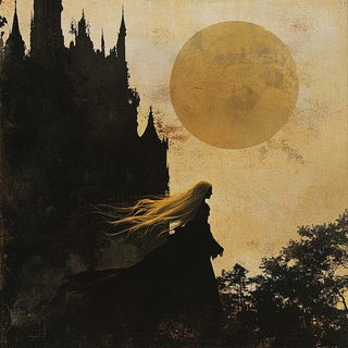 Painted Faultlines style, Midjourney V6.1: retro fairy-tale illustration