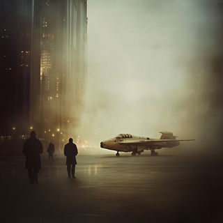 Aureate Marblery style, Midjourney V6.1: cinematic shot from sci-fi movie