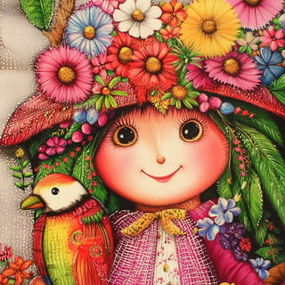 Puppetglow style, Midjourney V6.1: traditional folk art