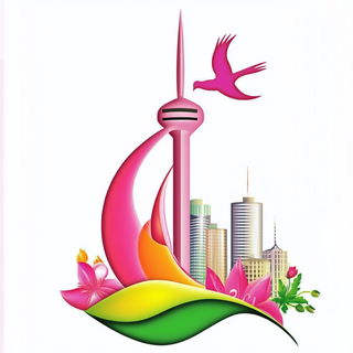 Puppetglow style, Midjourney V6.1: bold minimalist logo design for Istanbul city municipal services