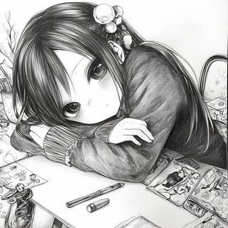 Puppetglow style, Midjourney V6.1: black-and-white manga comic strip