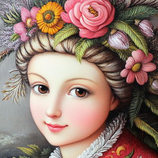Puppetglow style, Midjourney V6.1: classical 18th-century oil painting