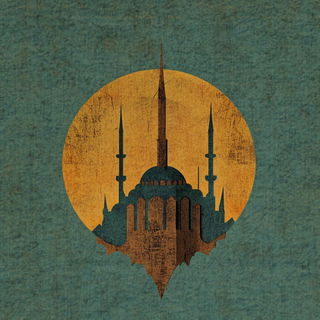 Pedimentype style, Midjourney V6.1: bold minimalist logo design for Istanbul city municipal services