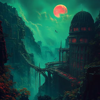 Cream Gaze style, Midjourney V6.1: cinematic shot from sci-fi movie