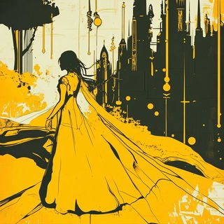 Swellcut style, Midjourney V6.1: retro fairy-tale illustration