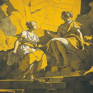 Swellcut style, Midjourney V6.1: classical 18th-century oil painting