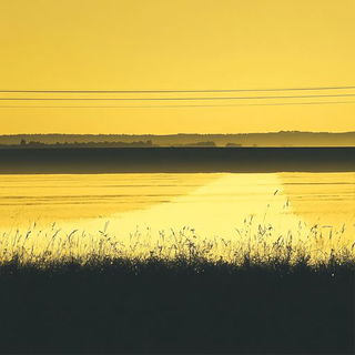 Swellcut style, Midjourney V6.1: realistic landscape photograph of quiet dawn