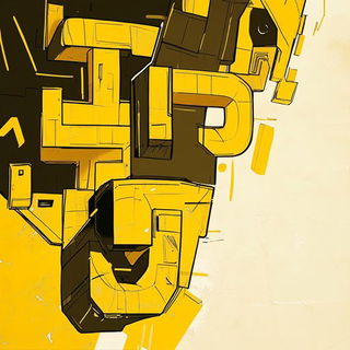 Swellcut style, Midjourney V6.1: typographic composition with large letters