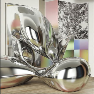 Gargoyle Gearbook style, Midjourney V6.1: abstract 3D render