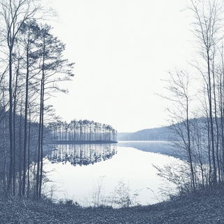 Seafoam Screenwash style, Midjourney V6.1: realistic landscape photograph of quiet dawn
