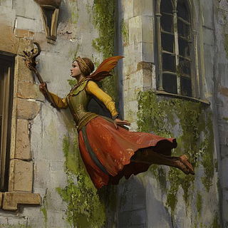 Canalpatch style, Midjourney V6.1: retro fairy-tale illustration