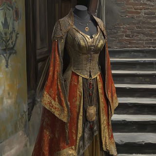 Canalpatch style, Midjourney V6.1: haute-couture fashion outfit