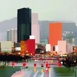 Pyrrole Shadow Cantata style, Midjourney V6.1: megacity with futuristic bioarchitecture