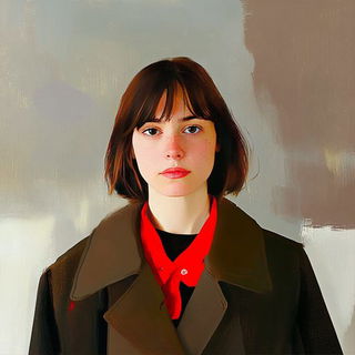 Pyrrole Shadow Cantata style, Midjourney V6.1: photographic portrait of female protagonist