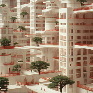 Ribcage Vastlands style, Midjourney V6.1: megacity with futuristic bioarchitecture