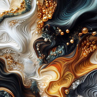 Lyrid Cascade style, Midjourney V6.1: abstract 3D render