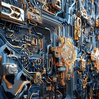 Lyrid Cascade style, Midjourney V6.1: technical infrastructure blueprint schematics