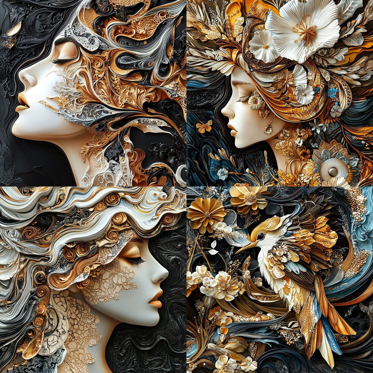 Lyrid Cascade style, Midjourney V6.1, render 1 of 4