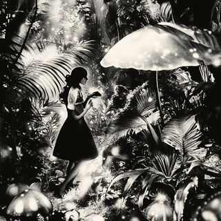 Portalneedle style, Midjourney V6.1: retro fairy-tale illustration