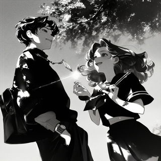 Portalneedle style, Midjourney V6.1: black-and-white manga comic strip