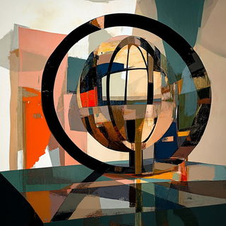 Ultraviolet Megastructure style, Midjourney V6.1: abstract 3D render