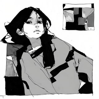 Ultraviolet Megastructure style, Midjourney V6.1: black-and-white manga comic strip