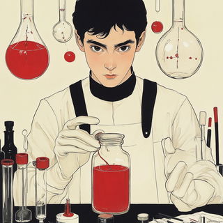 Oroboros Brocade style, Midjourney V6.1: editorial illustration for popular scientific magazine cover