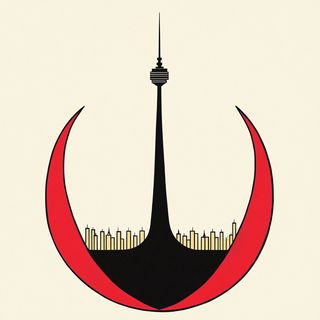 Oroboros Brocade style, Midjourney V6.1: bold minimalist logo design for Istanbul city municipal services
