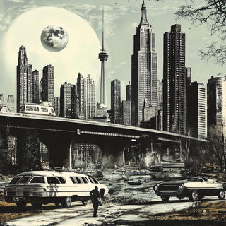 Afterglow Monoliths style, Midjourney V6.1: megacity with futuristic bioarchitecture