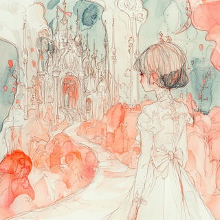 Erosion Fablework style, Midjourney V6.1: retro fairy-tale illustration