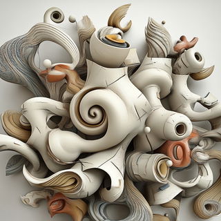 Marinerocurlic style, Midjourney V6.1: creative pattern composition