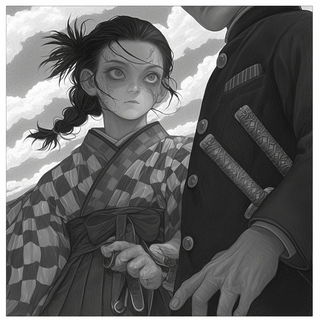 Port Verdant style, Midjourney V6.1: black-and-white manga comic strip