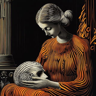 Chiaroscuro Masquerade style, Midjourney V6.1: classical 18th-century oil painting