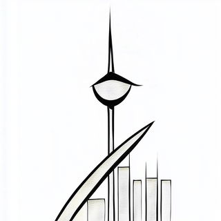 Inkbeam Tapestry style, Midjourney V6.1: bold minimalist logo design for Istanbul city municipal services