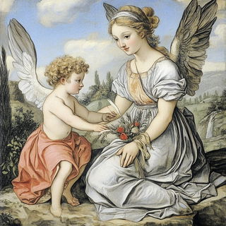Inkbeam Tapestry style, Midjourney V6.1: classical 18th-century oil painting