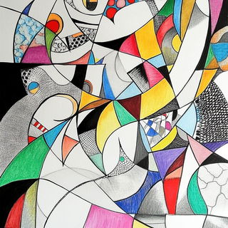 Inkbeam Tapestry style, Midjourney V6.1: creative pattern composition